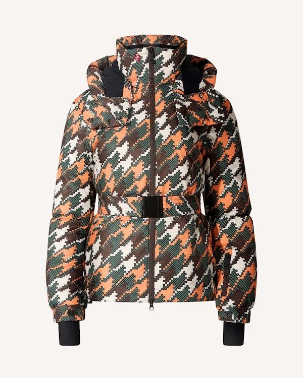 perfect moment Houndstooth Candice Down Parka Jacket