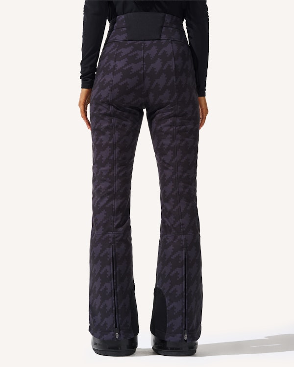 Perfect Moment Houndstooth High-Waist Aurora Flare Ski Pant