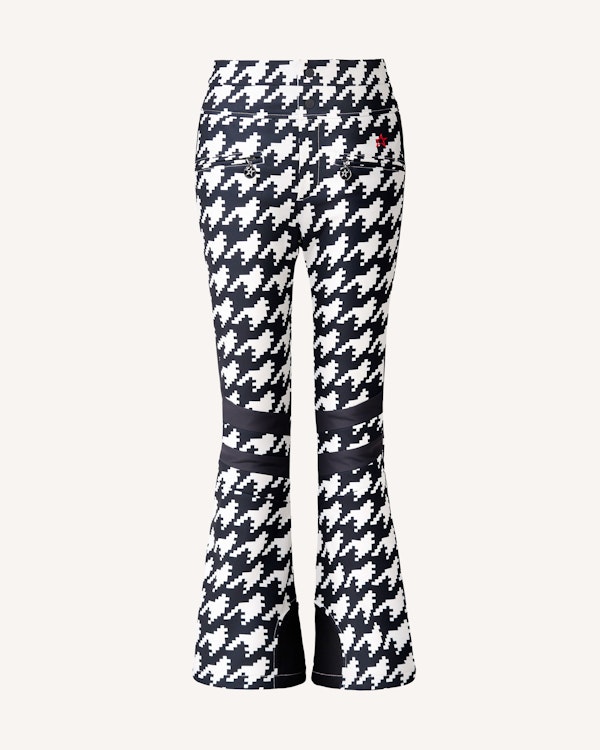perfect moment Houndstooth High-Waist Aurora Flare Ski Pant