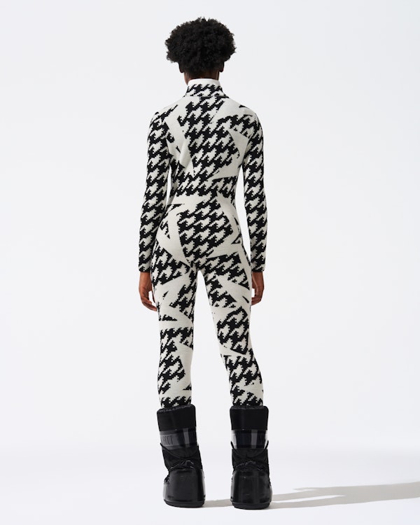 Perfect Moment Houndstooth Star Merino Wool Jumpsuit