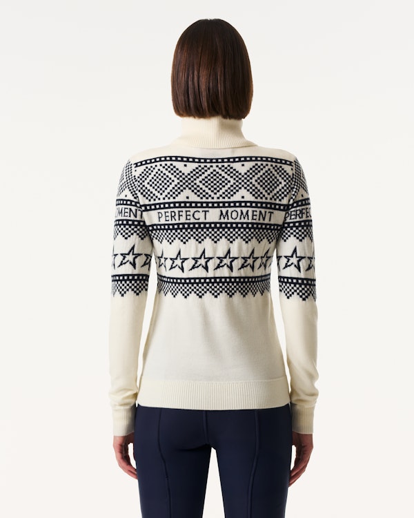 Perfect Moment Intarsia-Knit Merino Wool Turtleneck