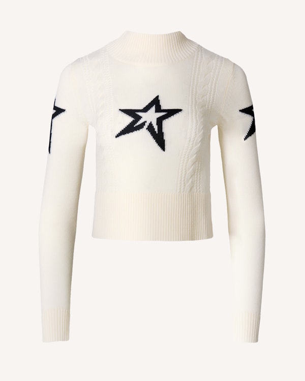 perfect moment Cable Merino Wool Sweater