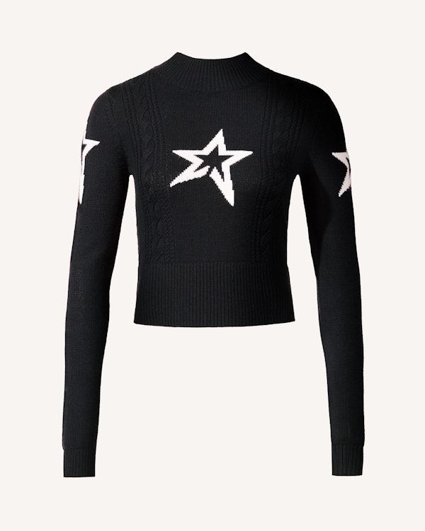 perfect moment Cable Merino Wool Sweater