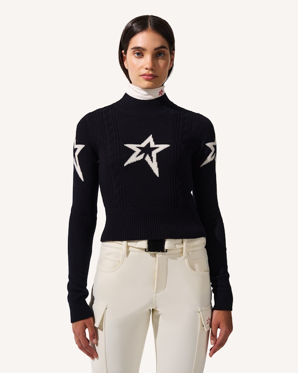 Perfect Moment Cable Merino Wool Sweater