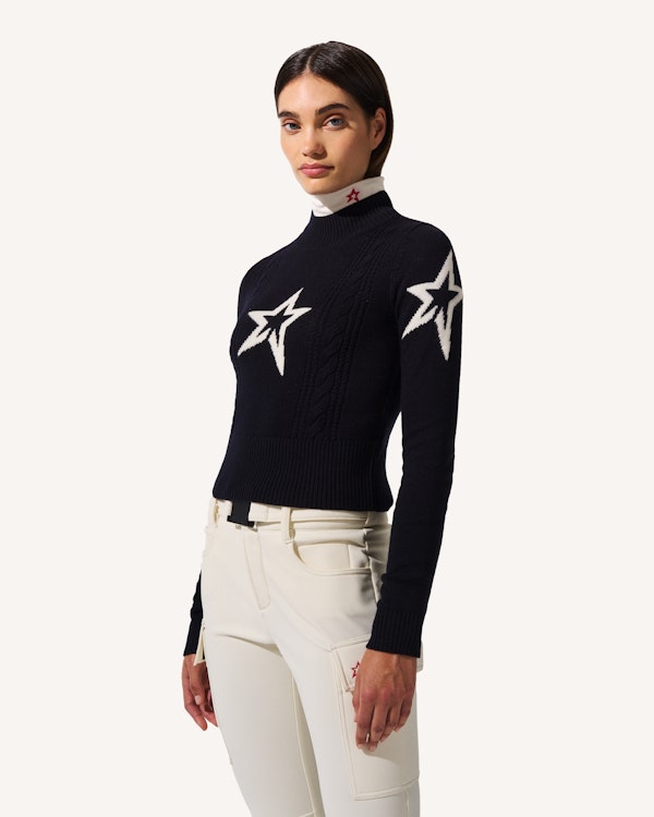 Perfect Moment Cable Merino Wool Sweater