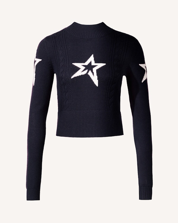 perfect moment Cable Merino Wool Sweater