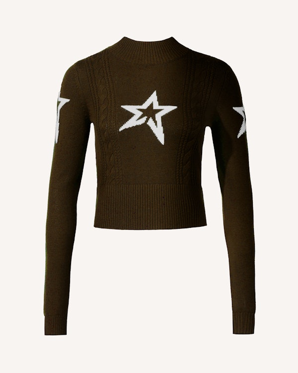 perfect moment Cable Merino Wool Sweater