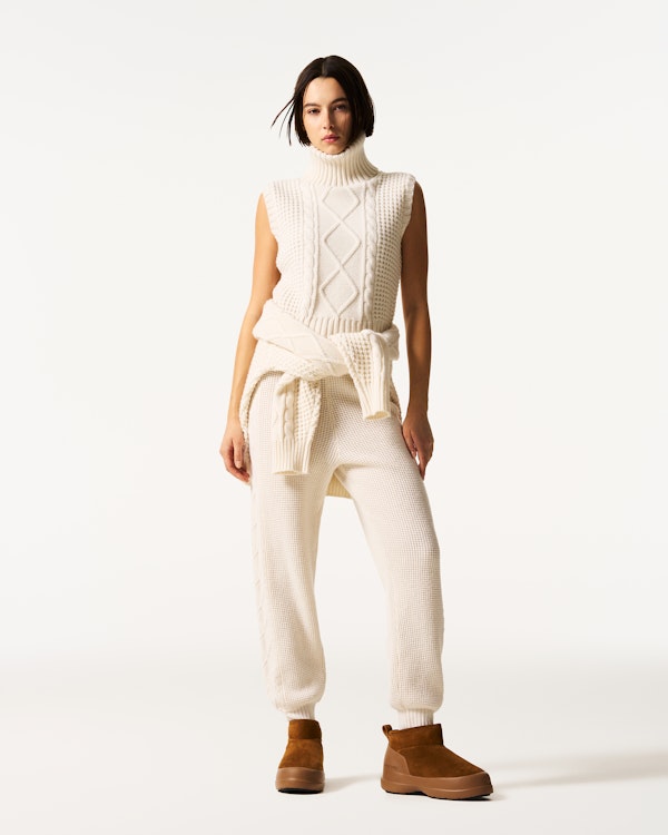 Perfect Moment Crystal Merino Wool Sleeveless Tank