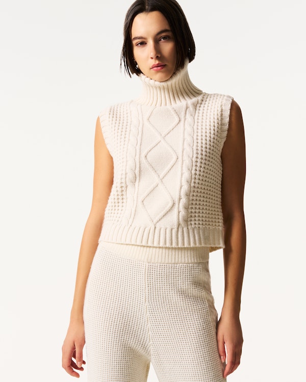 Perfect Moment Crystal Merino Wool Sleeveless Tank