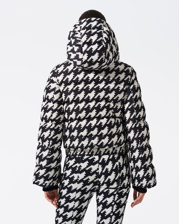 Perfect Moment Houndstooth Polar Flare Down Jacket