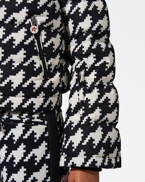 Perfect Moment Houndstooth Polar Flare Down Jacket