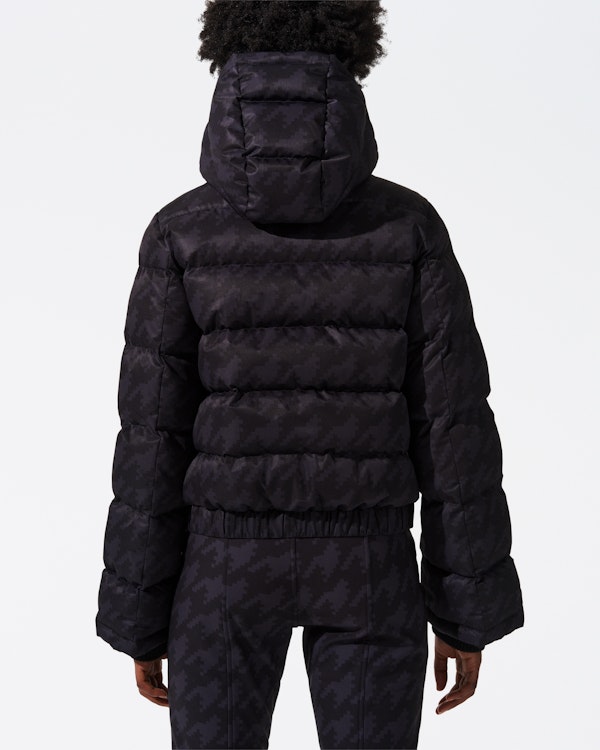 Perfect Moment Houndstooth Polar Flare Down Jacket