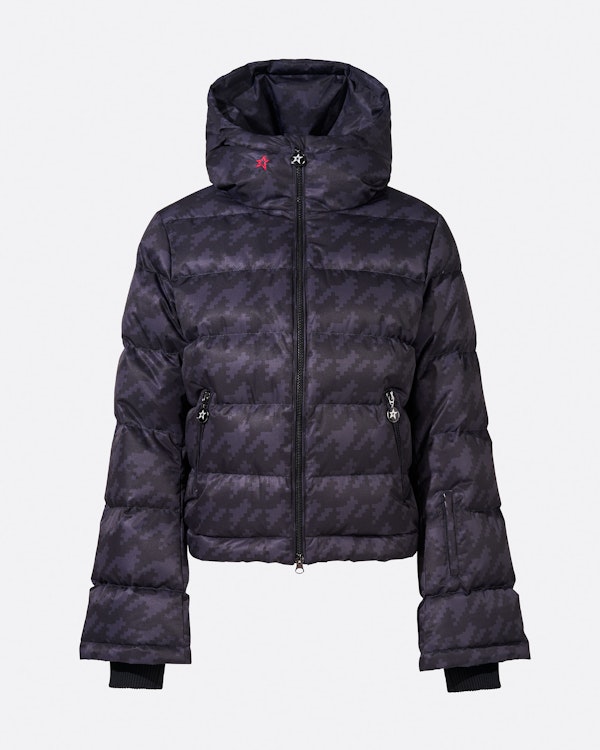 perfect moment Houndstooth Polar Flare Down Jacket