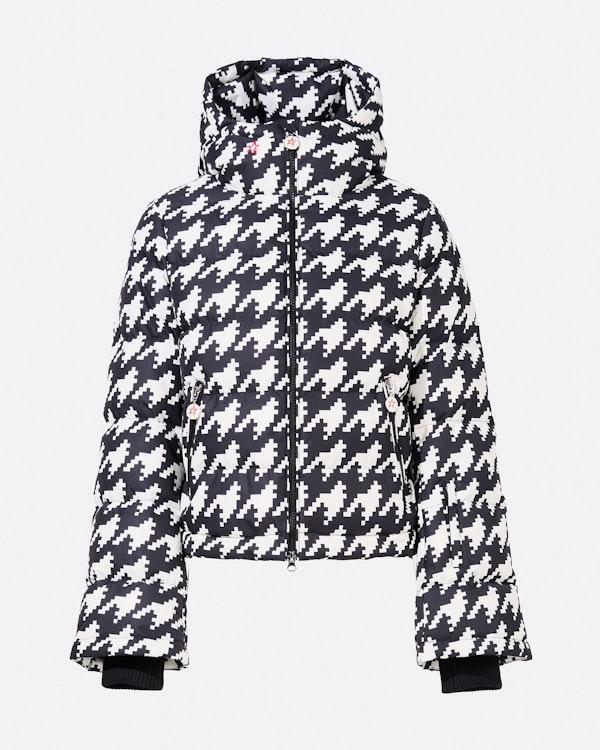 perfect moment Houndstooth Polar Flare Down Jacket
