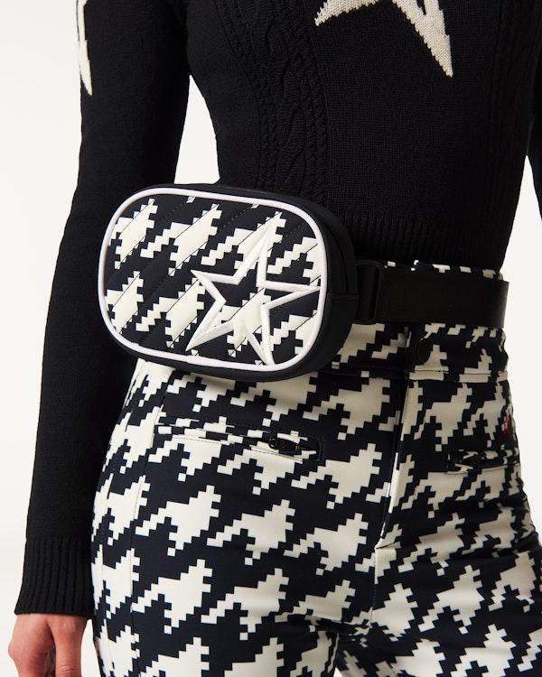 Perfect Moment Houndstooth Star Belt Bag