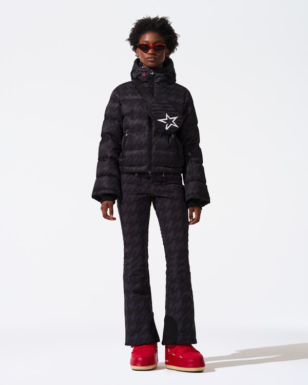 Perfect Moment Houndstooth Star Belt Bag