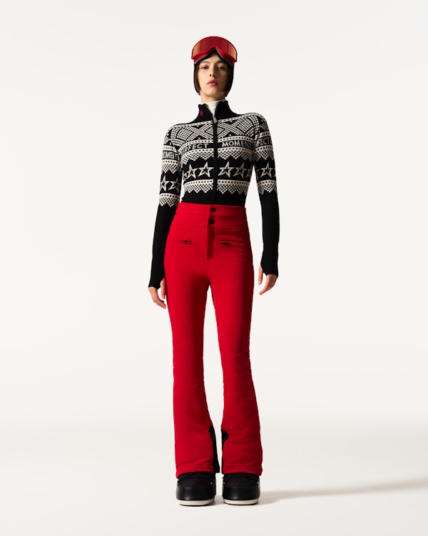 Perfect Moment Intarsia-Knit Merino Wool Bodysuit