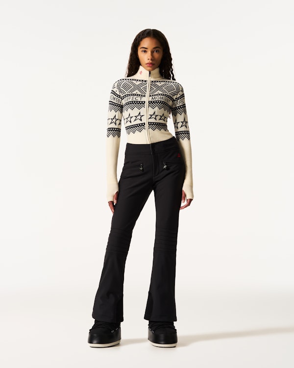 Perfect Moment Intarsia-Knit Merino Wool Bodysuit