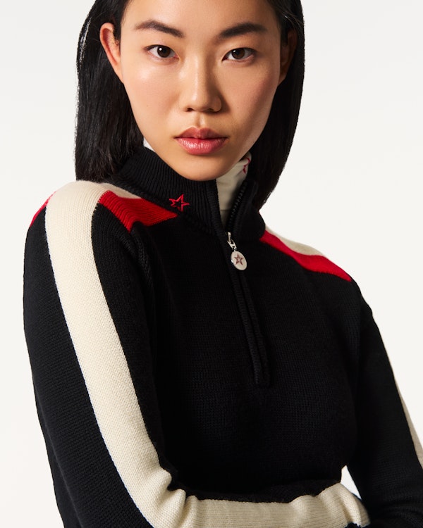 Perfect Moment LA Tour Merino Wool 1/4 Zip Sweater