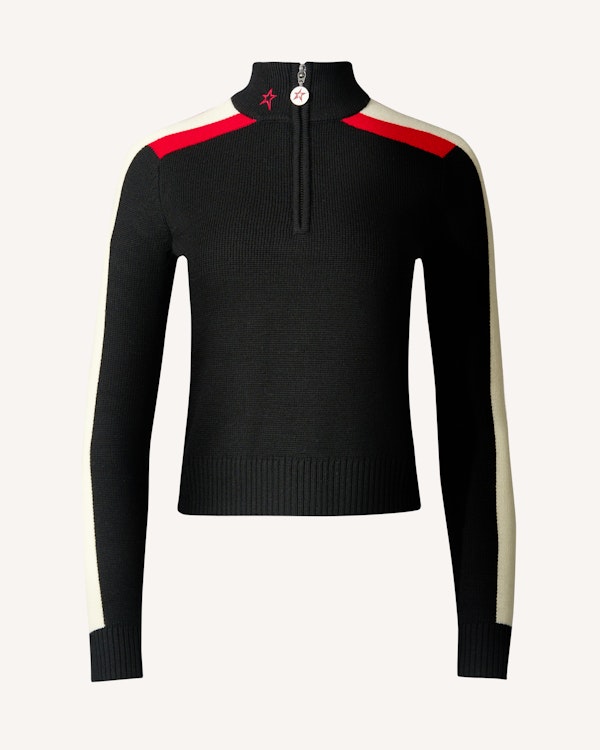 perfect moment LA Tour Merino Wool 1/4 Zip Sweater