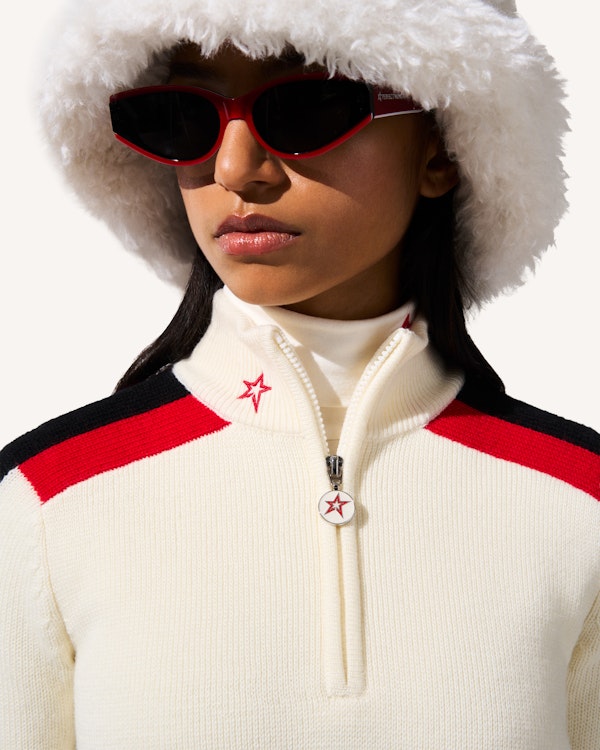 Perfect Moment LA Tour Merino Wool 1/4 Zip Sweater