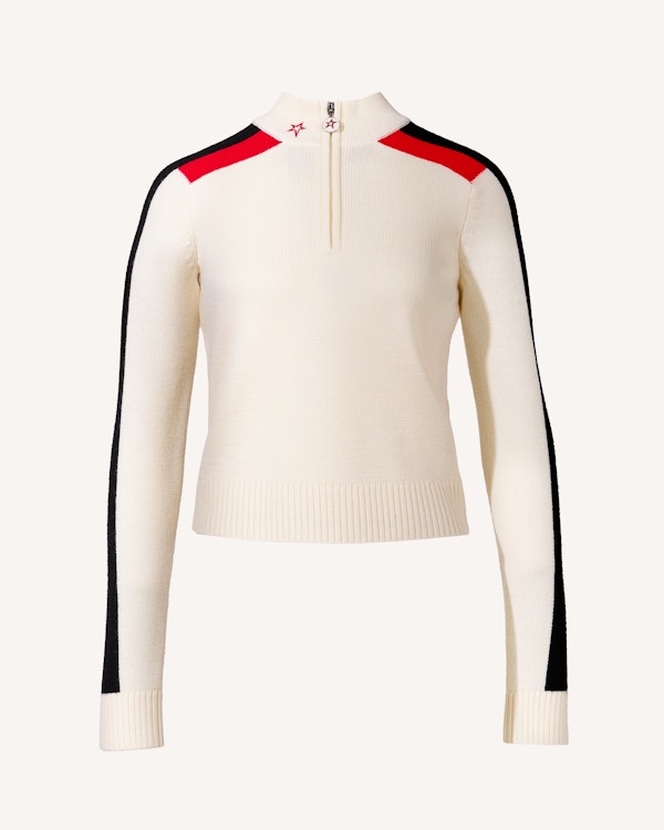 perfect moment LA Tour Merino Wool 1/4 Zip Sweater