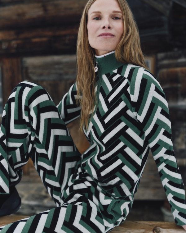 Perfect Moment LA Tour Merino Wool 1/4 Zip Sweater