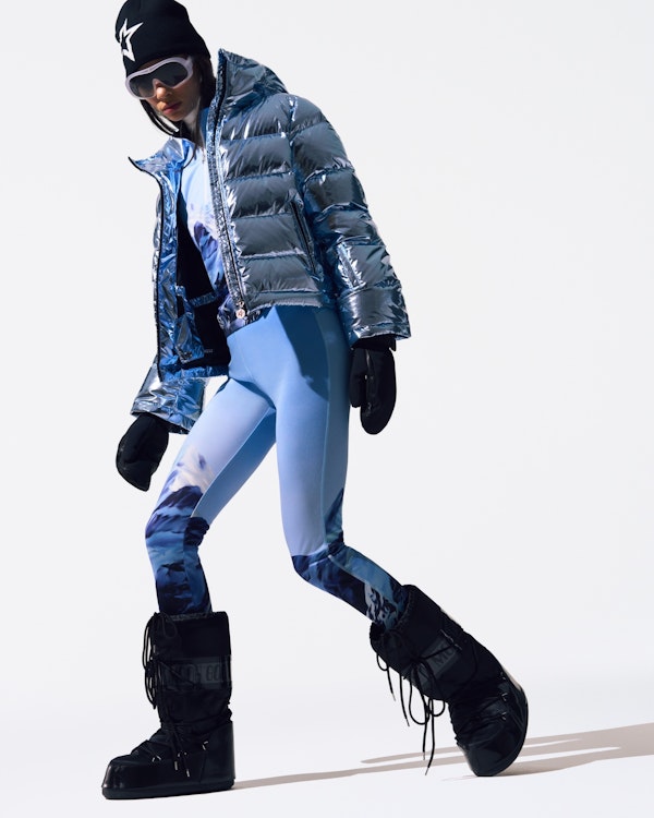 Perfect Moment Metallic Polar Flare Down Jacket