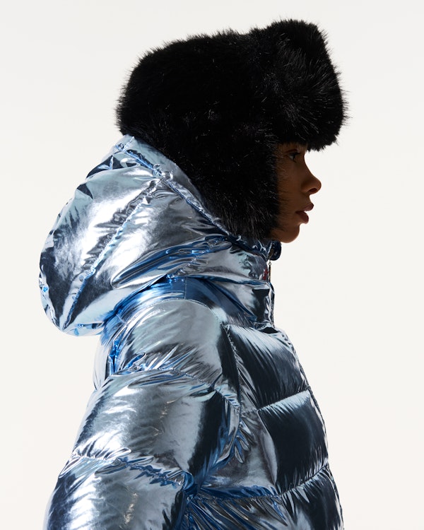 Perfect Moment Metallic Polar Flare Down Jacket