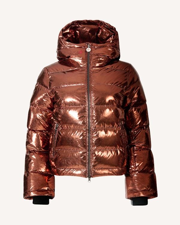 perfect moment Metallic Polar Flare Down Jacket