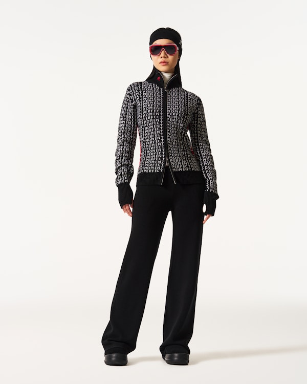 Perfect Moment Monogram Merino Wool Knit