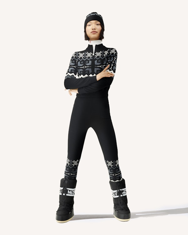 Perfect Moment Nordic Merino Wool Half-Zip