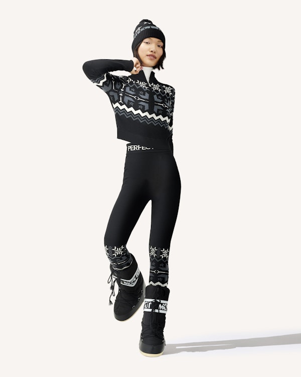 Perfect Moment Nordic Merino Wool Half-Zip