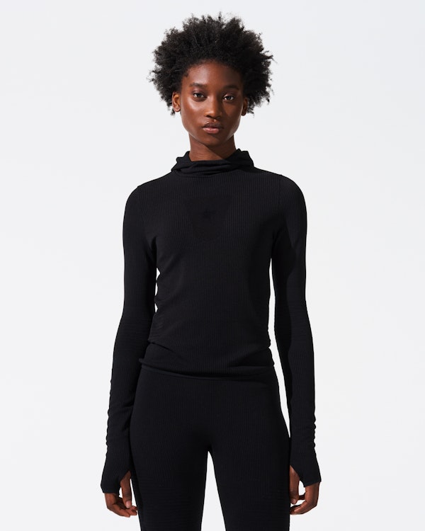 Perfect Moment Seamless Hooded Base Layer Top