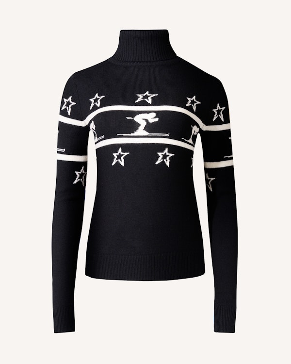 perfect moment Skiier Merino Wool Turtleneck