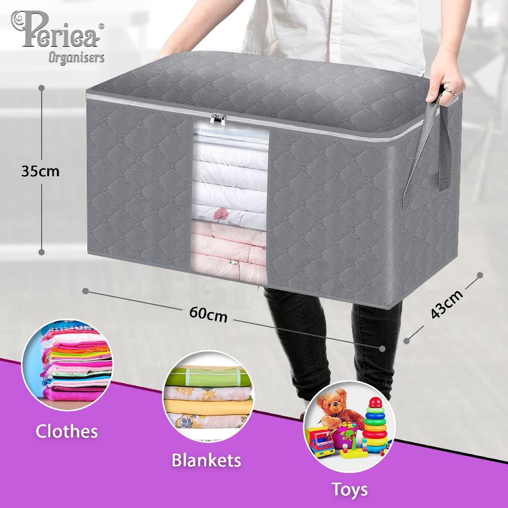 Periea Periea ‘Alma’ Clothes & Bedding Storage Bags – 90L – Pack Of 3