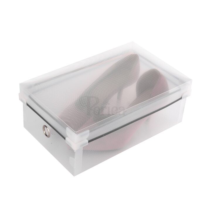 Periea Periea ‘Anya’ Strong Plastic Shoe Storage Boxes With Metal Frames And Lids – Ideal For Storing Women’s Shoes