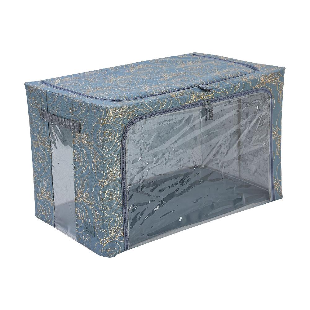 Periea Periea ‘Beau’ Clothes & Bedding Storage Boxes – Under-bed Or In Wardrobe – Metallic Floral (Various Sizes Available)