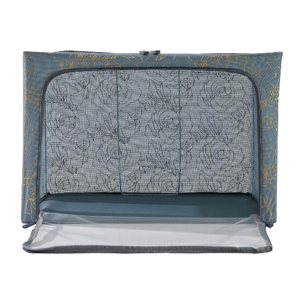 Periea Periea ‘Beau’ Clothes & Bedding Storage Boxes – Under-bed Or In Wardrobe – Metallic Floral (Various Sizes Available)