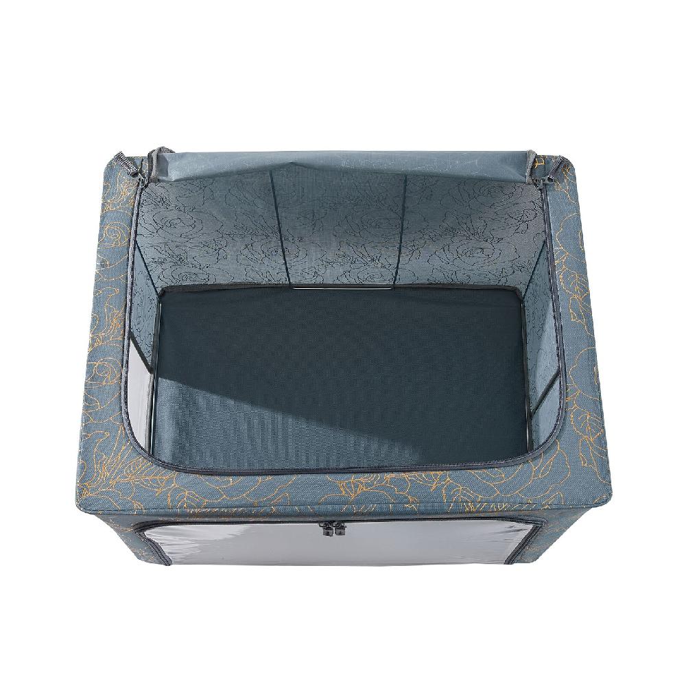 Periea Periea ‘Beau’ Clothes & Bedding Storage Boxes – Under-bed Or In Wardrobe – Metallic Floral (Various Sizes Available)