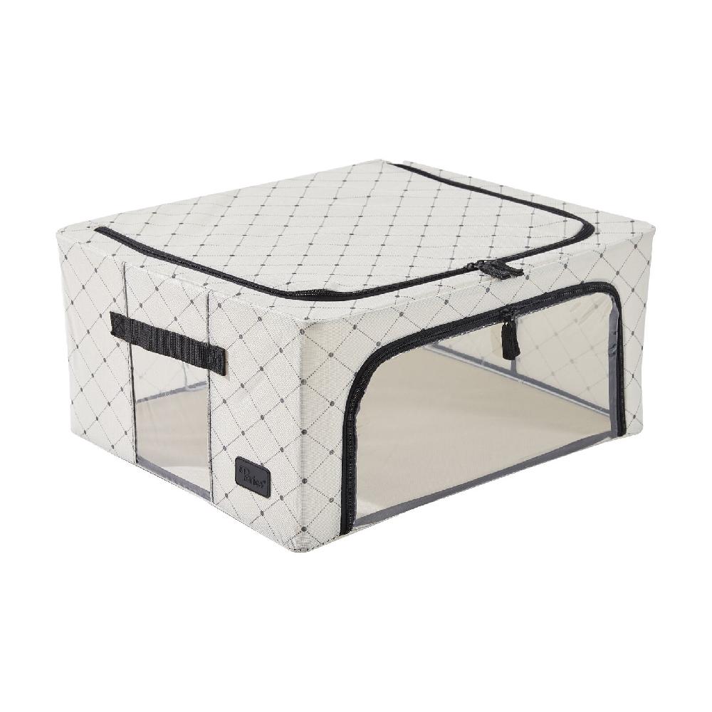 Periea Periea ‘Beau’ Clothes & Bedding Storage Boxes – Under-bed Or In Wardrobe – Black Dots (Various Sizes Available)