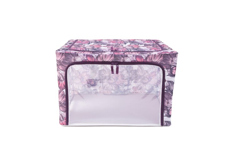 Periea Periea ‘Beau’ Clothes & Bedding Storage Boxes – Under-bed Or In Wardrobe – Pink Floral (Various Sizes Available)