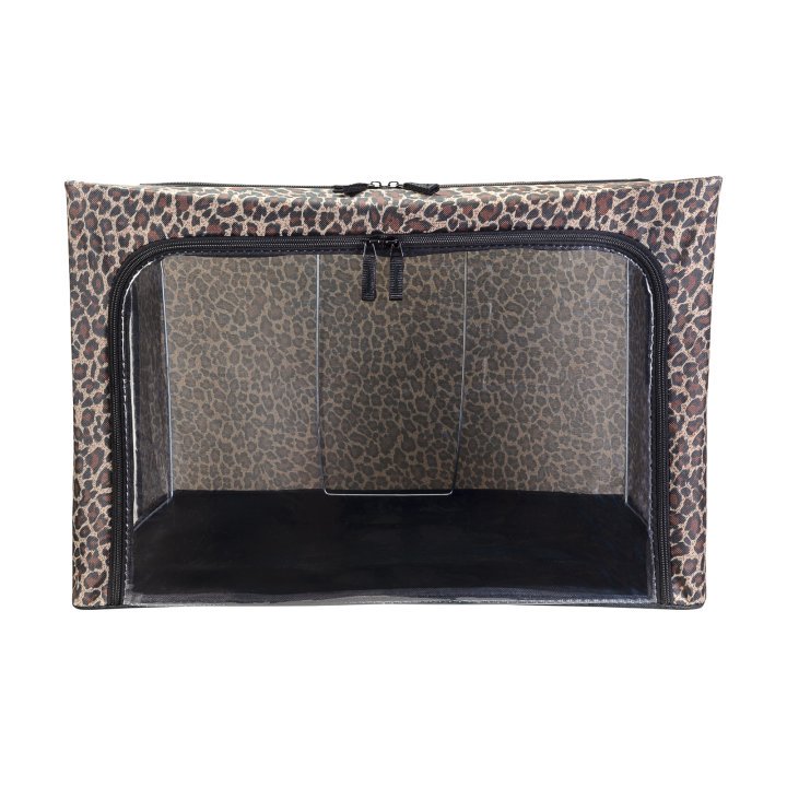 Periea Periea ‘Beau’ Clothes & Bedding Storage Boxes – Under-bed Or In Wardrobe – Gold Leopard (Various Sizes Available)