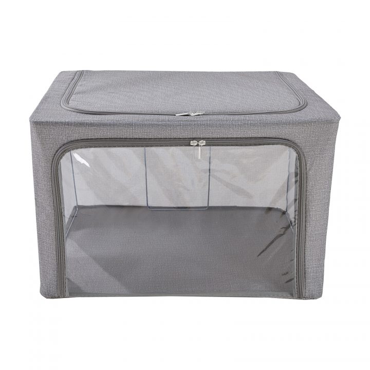 Periea Periea ‘Beau’ Clothes & Bedding Storage Boxes – Under-bed Or In Wardrobe – Grey Denim Effect (Various Sizes Available)