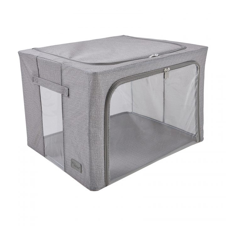 periea Periea ‘Beau’ Clothes & Bedding Storage Boxes – Under-bed or in Wardrobe – Grey Denim Effect (Various Sizes Available)