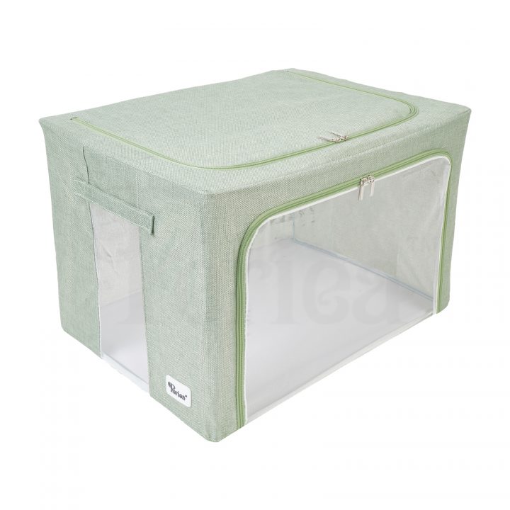 periea Periea ‘Beau’ Clothes & Bedding Storage Boxes – Under-bed or in Wardrobe – Sage Linen (Various Sizes Available)