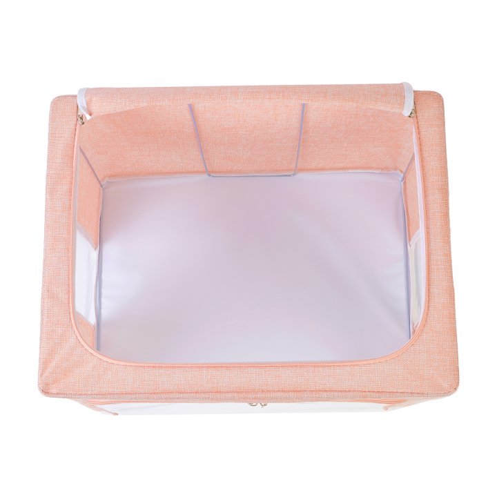 Periea Periea ‘Beau’ Clothes & Bedding Storage Boxes – Under-bed Or In Wardrobe – Pink Linen (Various Sizes Available)