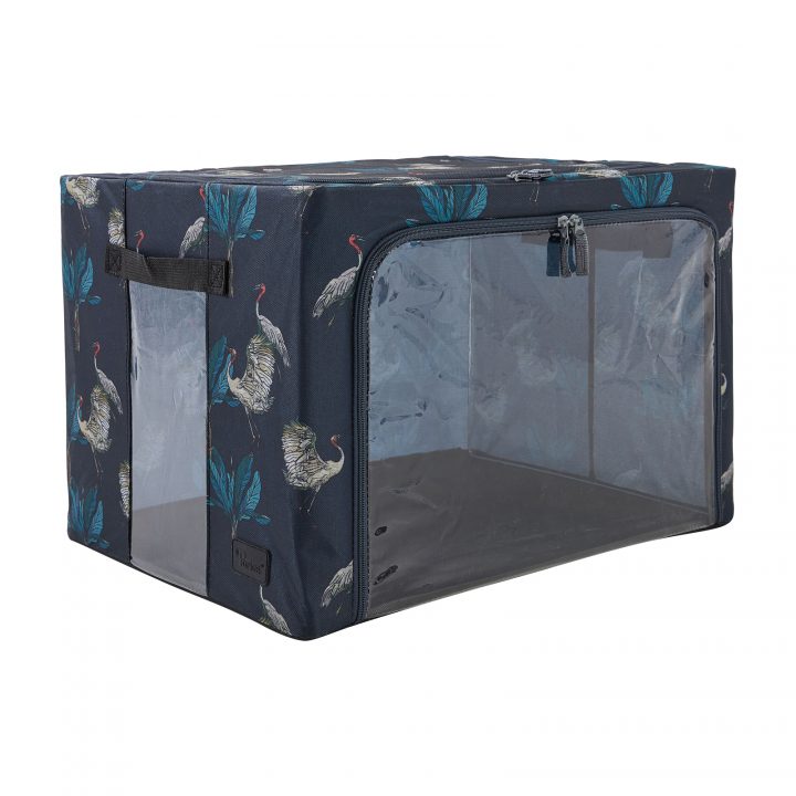 periea Periea ‘Beau’ Clothes & Bedding Storage Boxes – Under-bed or in Wardrobe – Heron Print (Various Sizes Available)