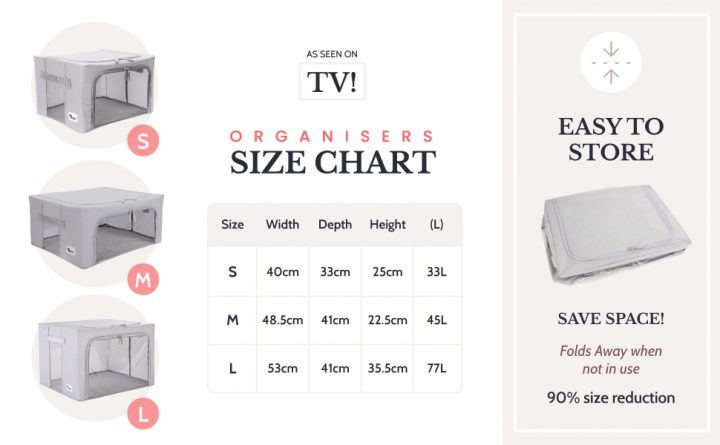 Periea Periea ‘Beau’ Clothes & Bedding Storage Boxes – Under-bed Or In Wardrobe – Green Botanical (Various Sizes Available)