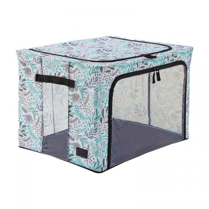 periea Periea ‘Beau’ Clothes & Bedding Storage Boxes – Under-bed or in Wardrobe – Green Botanical (Various Sizes Available)